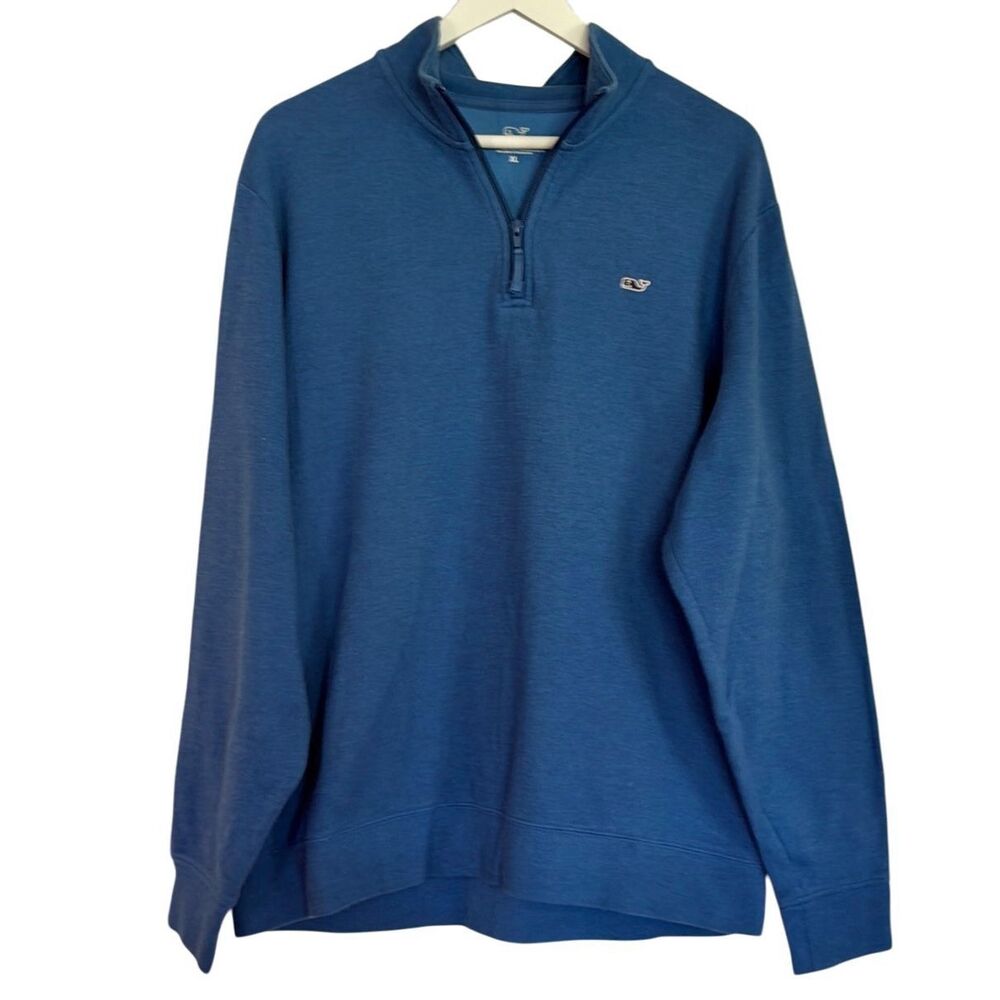 Vineyard Vines Blue V-Neck Sweater - Picture 1 of 9